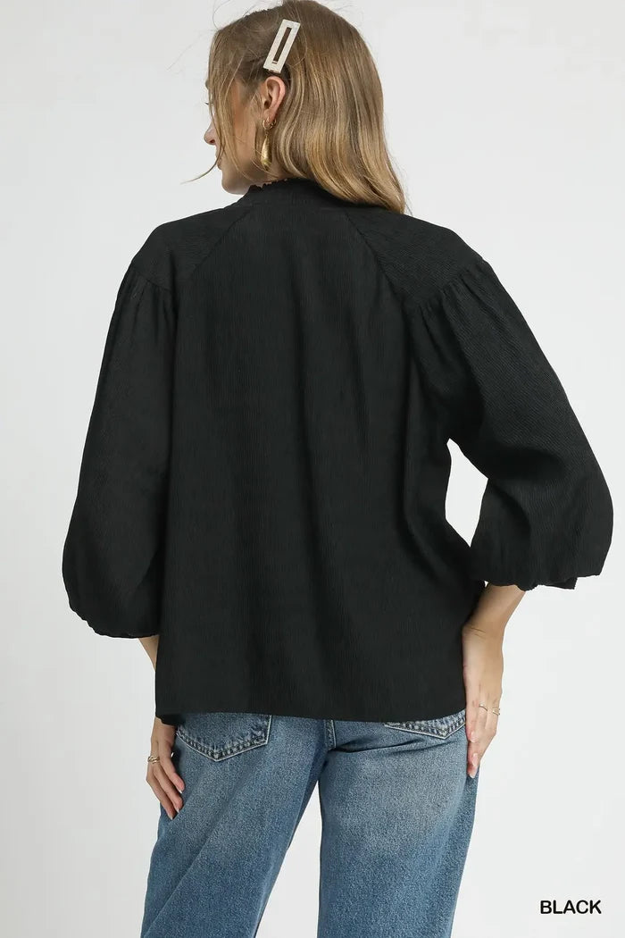 Textured Charm Blouse