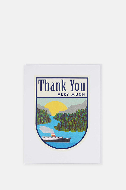 The Regional Assembly of Text Thank you Shield Card.