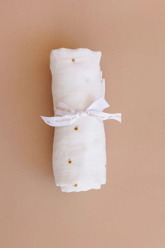 The Blueberry Hill Muslin Swaddle