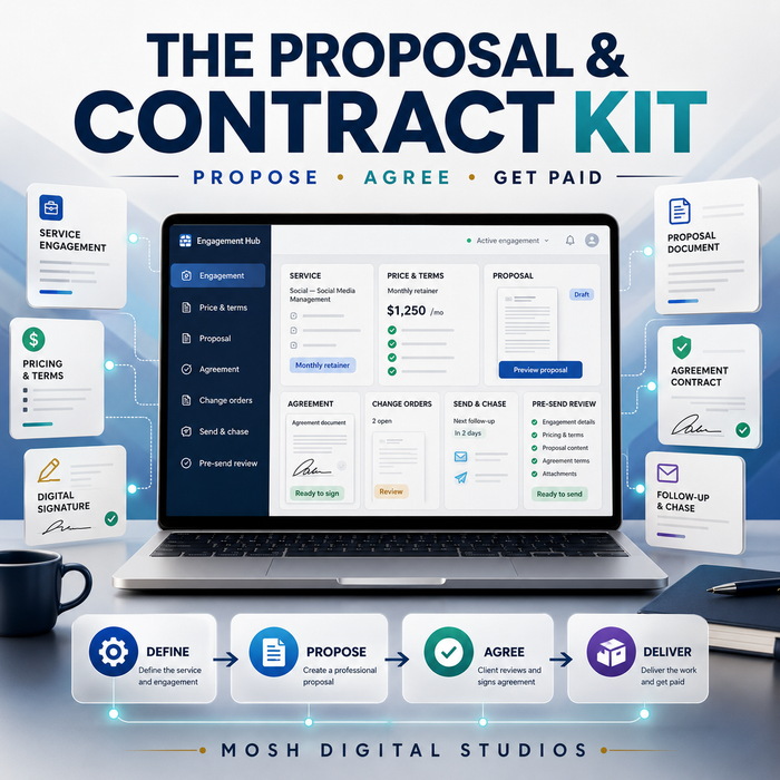 The Proposal & Contract Kit — professional client proposal and contract tools