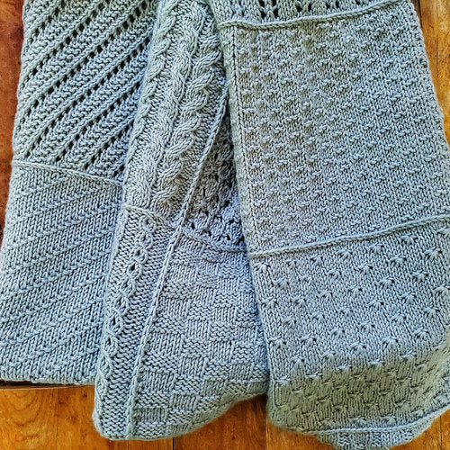 The Sampler Blanket: 30 Knit Squares - 30 Stitch Patterns by Lisa Hoffman