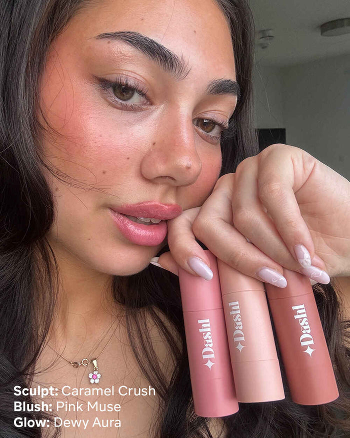 #sculpt_caramel crush pink muse dewy aura