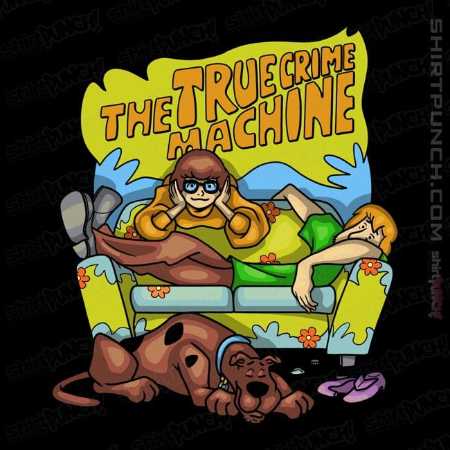 Daily_Deal_Shirts Magnets / 3"x3" / Black The True Crime Machine