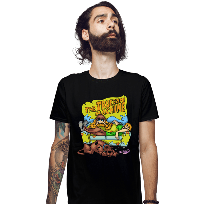 Daily_Deal_Shirts Fitted Shirts, Mens / Small / Black The True Crime Machine