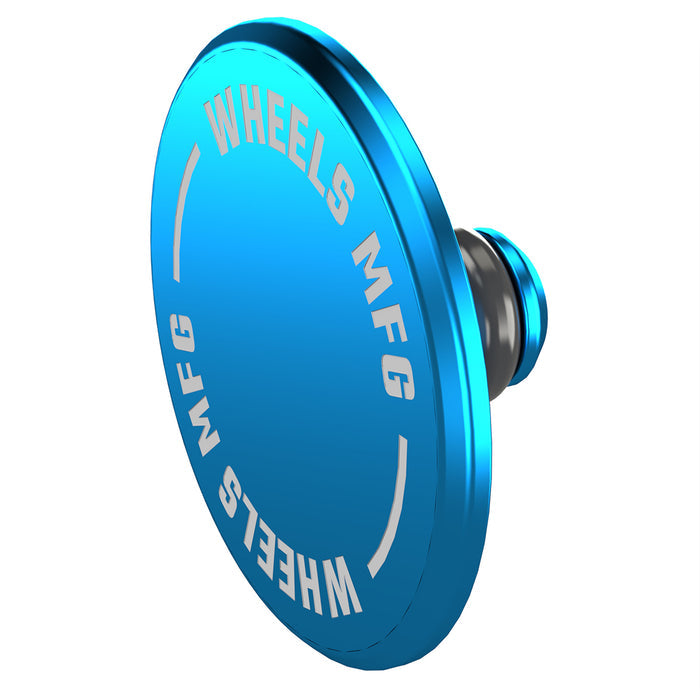 Thru Axle Cap Set - Teal Detail 1