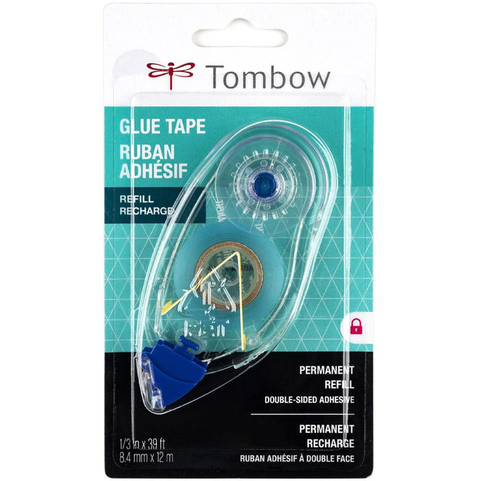 TOMBOW-The Craft Collection Permanent Adhesive Refill. This is the refill cartridge for Tombows Adhesive Applicator #62106. Features: Acid free, photo safe, quick and permanent bond for photos, cardstock, paper, cards, embellishments and much more, it is non-toxic. Tape measurement: 1/3x472 inches, cartridge easily snaps into place. Imported. Available at Embellish Away located in Bowmanville Ontario Canada.
