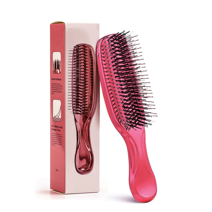 Tosfu Electroplated Detangling & Scalp Massage Brush - myernk
