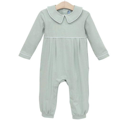 Trotter Street Joseph L/S Romper-Sage Green