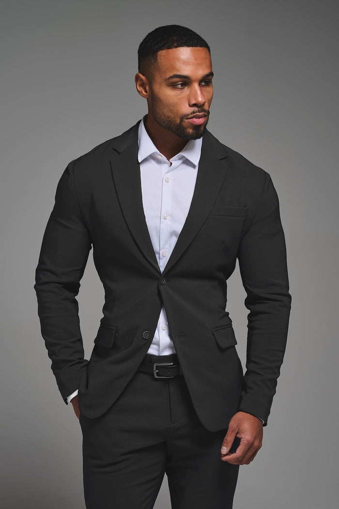 True Athletic Fit Tech Suit Jacket in Slate Grey - TAILORED ATHLETE - USA