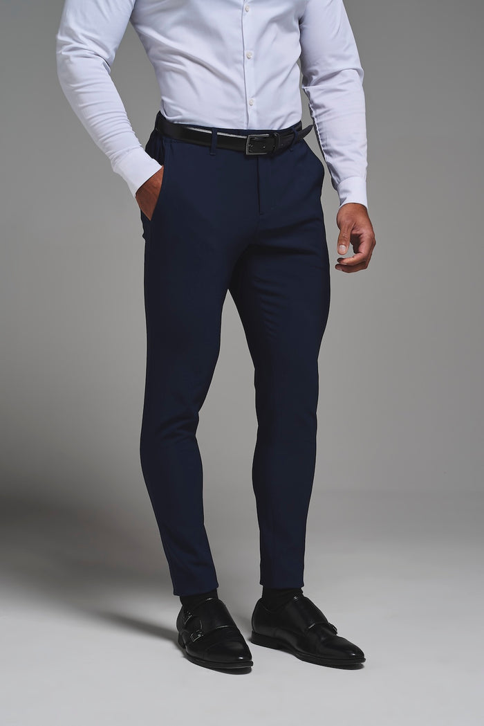 True Athletic Fit Tech Suit Pants in Navy - TAILORED ATHLETE - USA