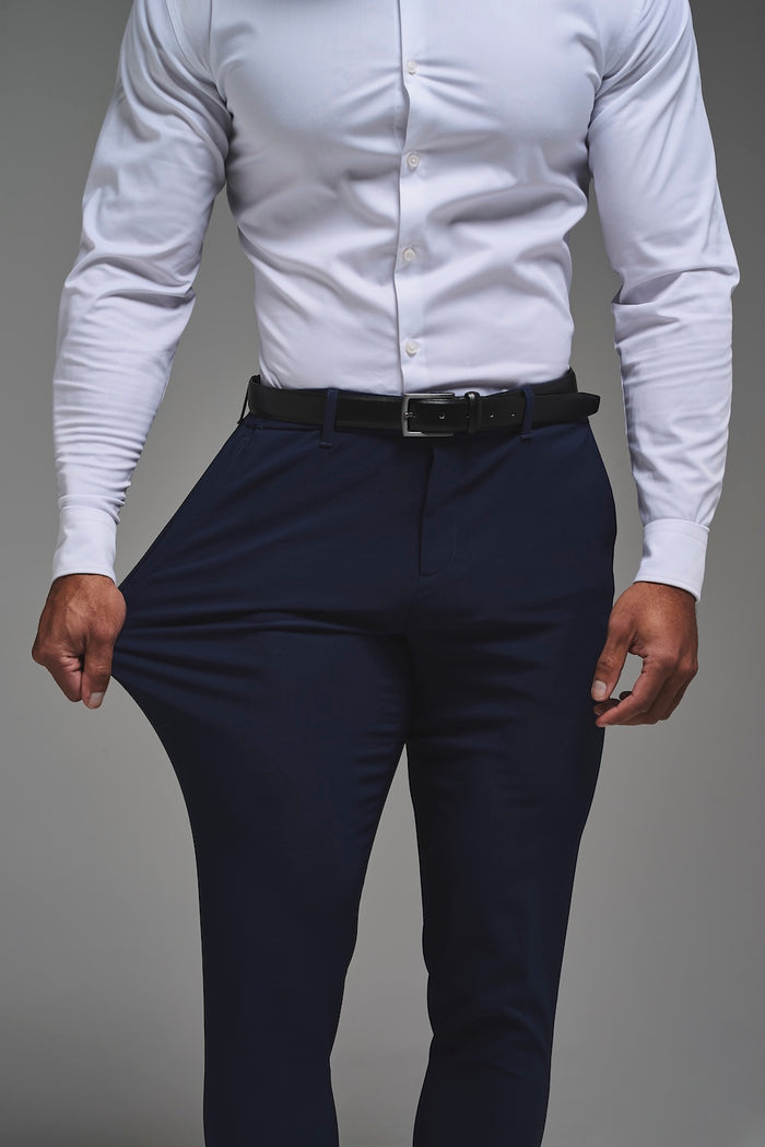 True Athletic Fit Tech Suit Pants in Navy - TAILORED ATHLETE - USA