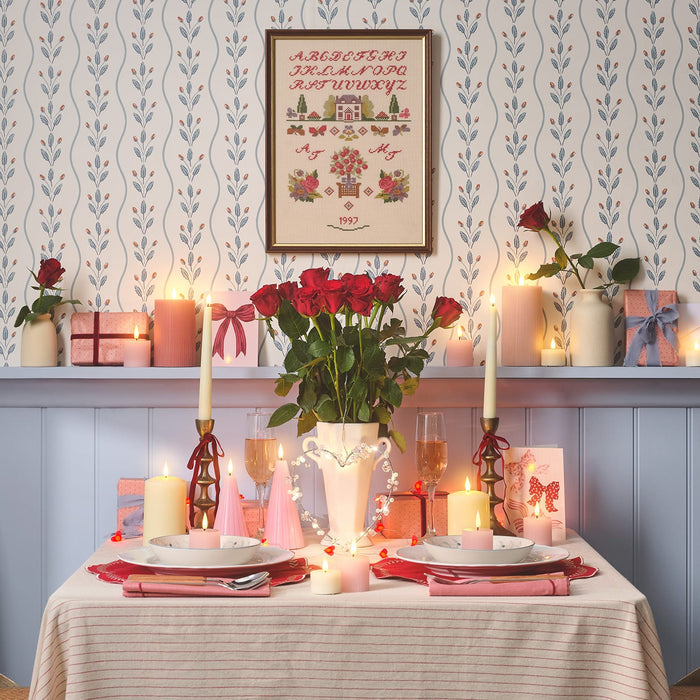 TruGlow® Blush Pink Fluted Cone LED Pillar Candle Duo with Remote Control