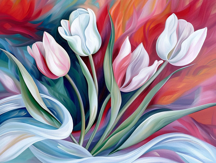 Tulips in Wind