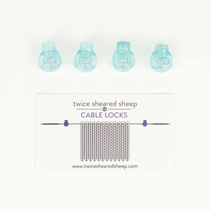 Twice Sheared Sheep Cable Locks - Circular Needle Cord Stops