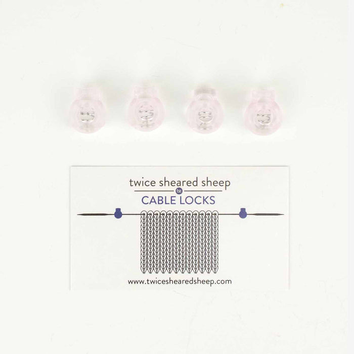 Twice Sheared Sheep Cable Locks - Circular Needle Cord Stops