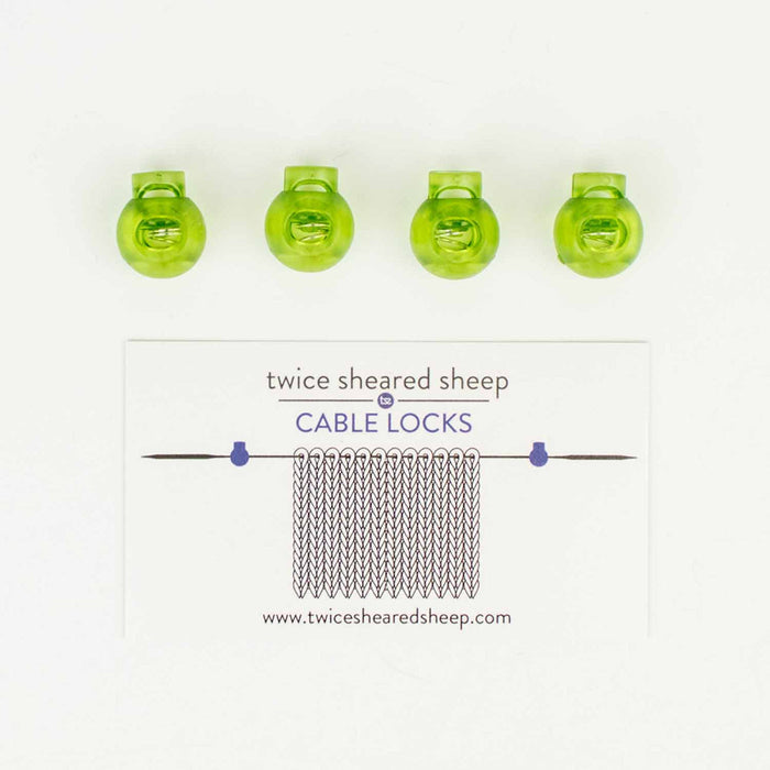 Twice Sheared Sheep Cable Locks - Circular Needle Cord Stops