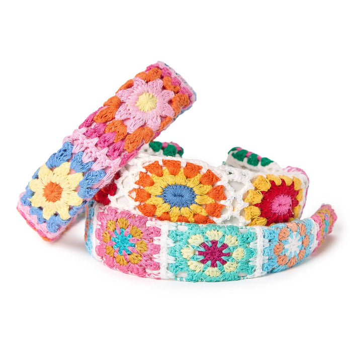 Two's Co. Floral Crochet Headband