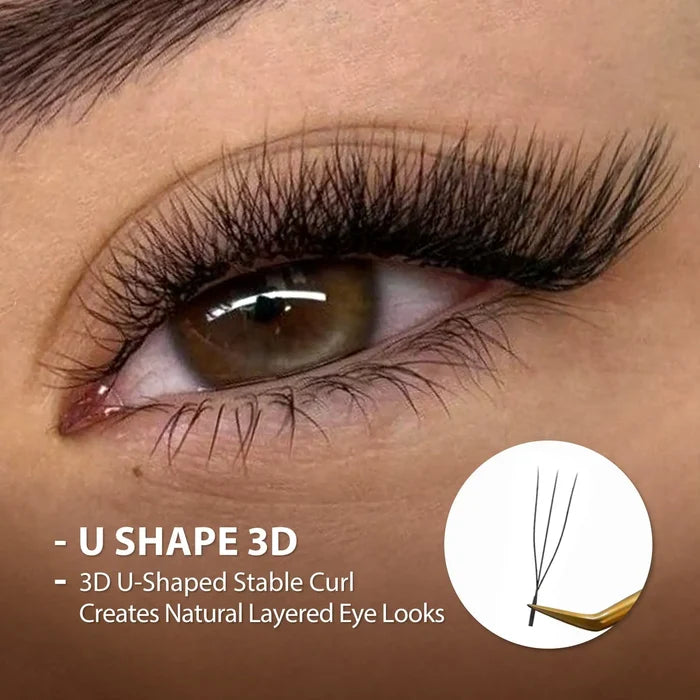 U Shape 3D Lashes| Swaniya Lashes
