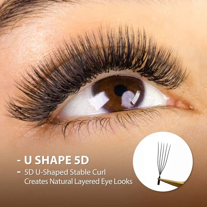 U Shape 5D Lashes| Swaniya Lashes