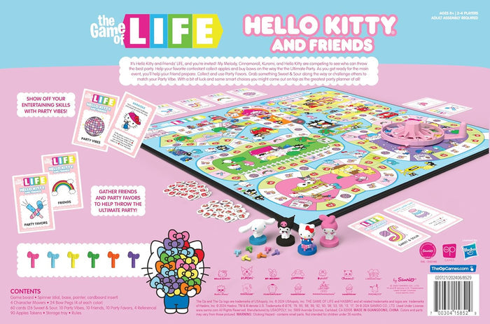 USAopoly - The Game of Life Hello Kitty and Friends | Classic Board Game