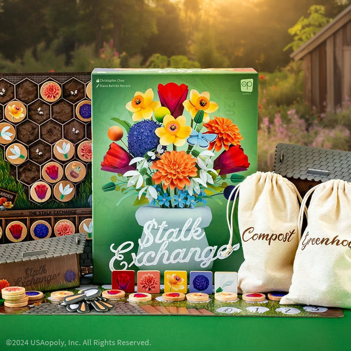 USAopoly: Stalk Exchange: Flower and Gardening Themed Strategy Board Game