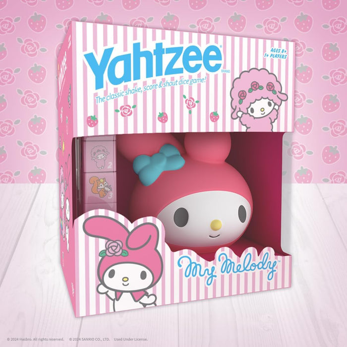 USAopoly: Yahtzee: My Melody Dice Game, Collectible Hello Kitty & Friends Dice Cup