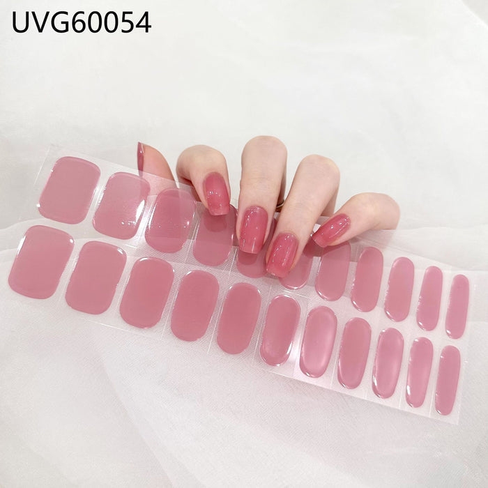 UV gel nail sticker semi-cured UVG60054
