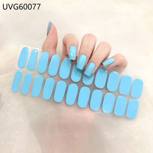 UV gel nail sticker semi-cured UVG60077