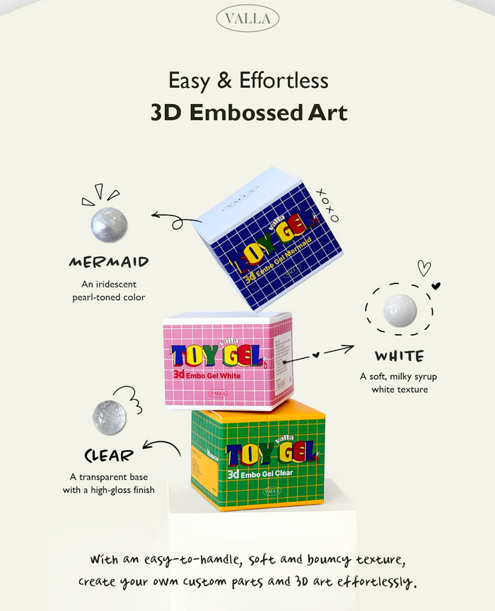 VALLA Toy Gel 3D Mermaid – Pearl Embossing Gel