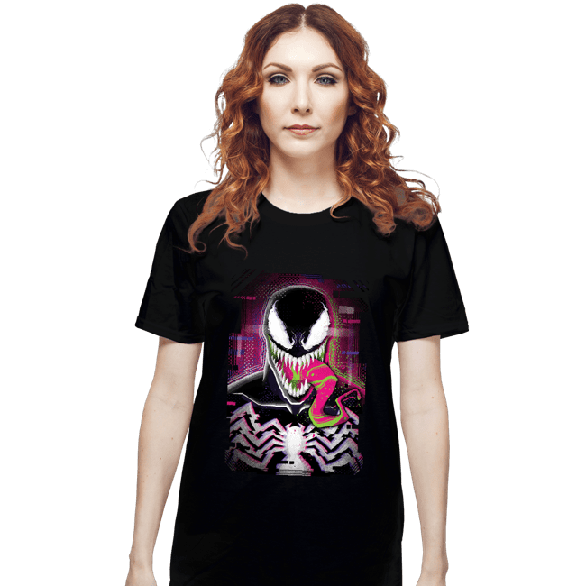 Secret_Shirts T-Shirts, Unisex / Small / Black Venom Glitch