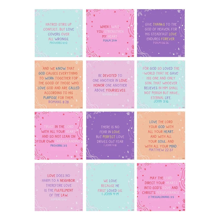 Verses for Love - Bible Verse Card Set + Stand