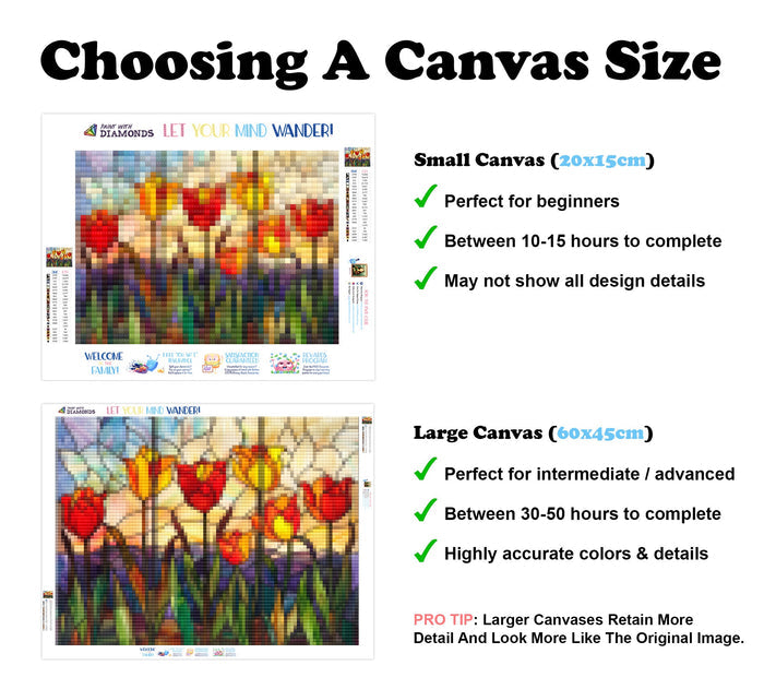 Vibrant Tulip Triptych