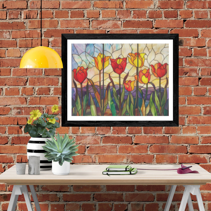 Vibrant Tulip Triptych