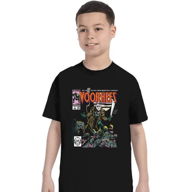Secret_Shirts T-Shirts, Youth / XS / Black Voorhees Comics