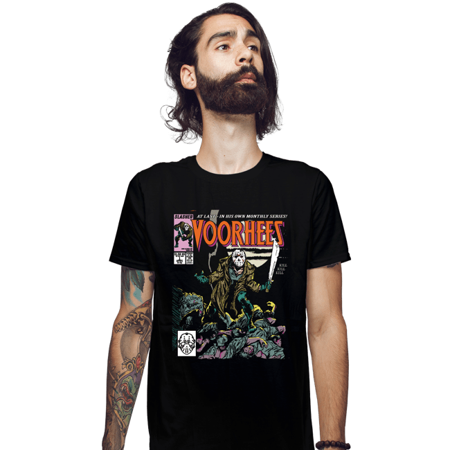 Secret_Shirts Fitted Shirts, Mens / Small / Black Voorhees Comics