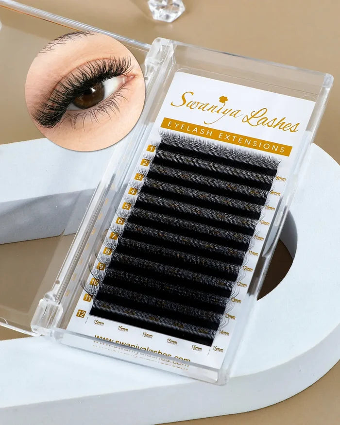 W Shape Lashes 8-15mm Mix| Swaniya Lashes