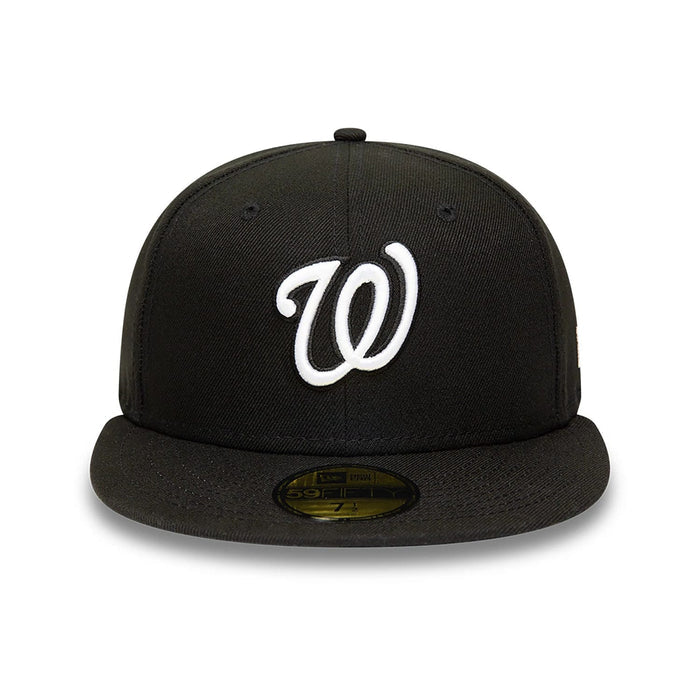 This is a Washington Nationals MLB Black and White 59FIFTY Fitted Cap 5