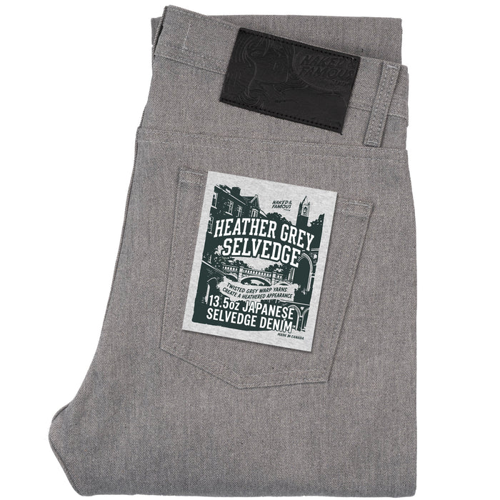 Weird Guy - Heather Grey Selvedge by Naked & Famous Denim