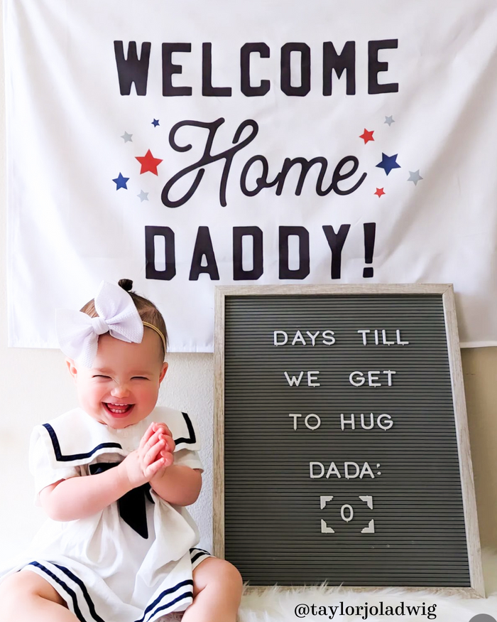Welcome Home Daddy Banner