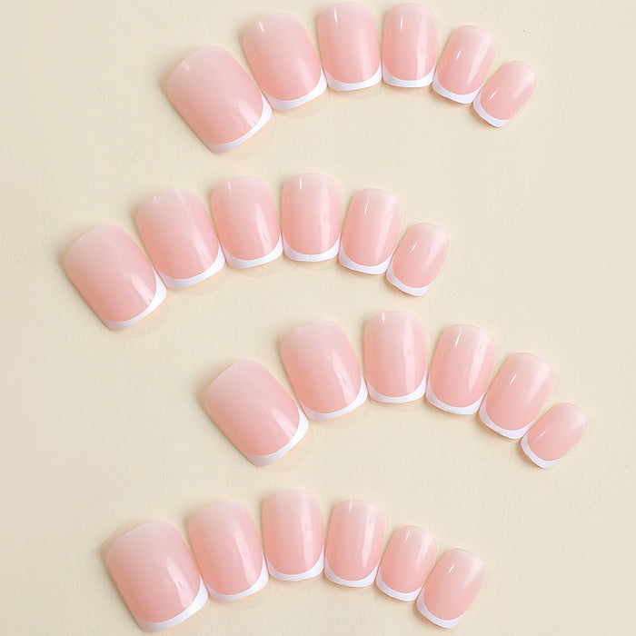White French fake nail