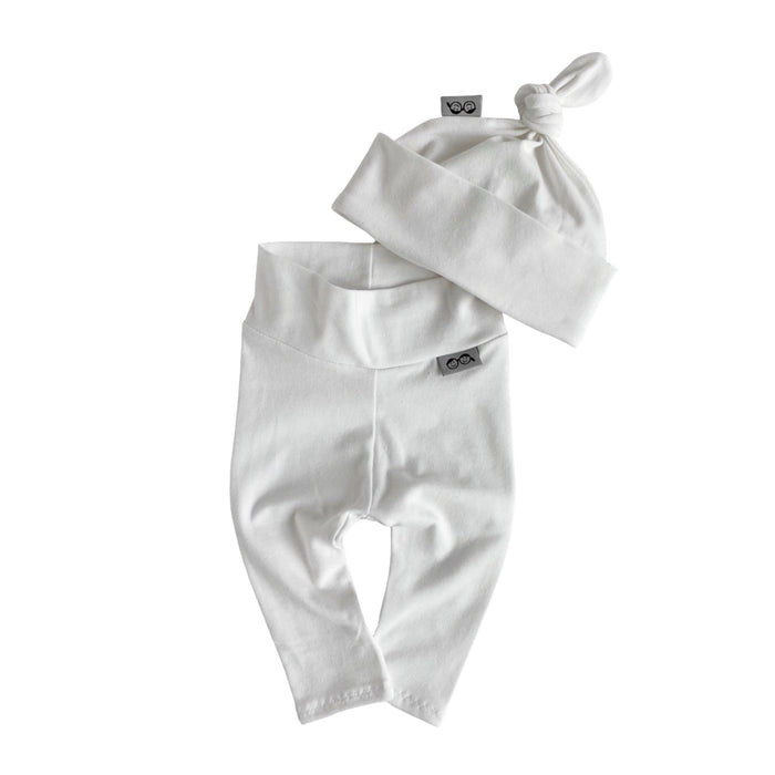 White Leggings and/or Beanie Knot Hat