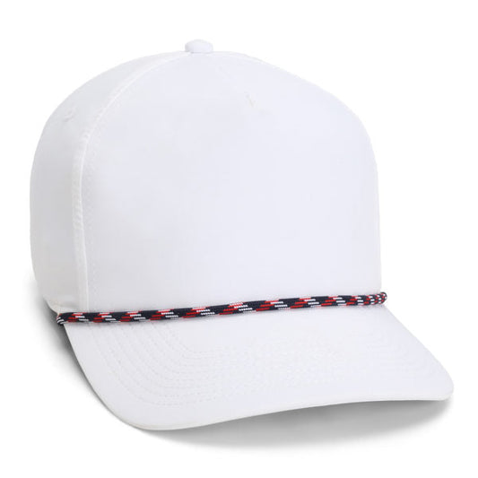 White/Navy/Red Rope Hat