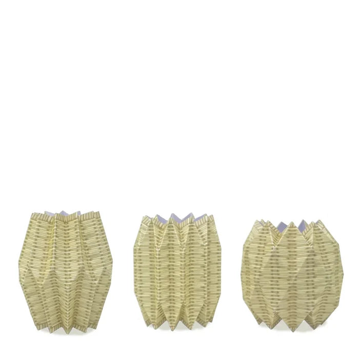 Lucy Grymes wicker paper vase cover