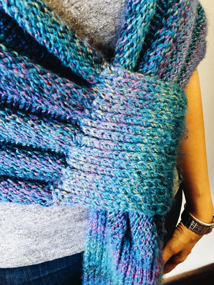 Yarning for Ewe - Windy Hill Wrap by Bharati Shah -  - Yarning for Ewe - 3
