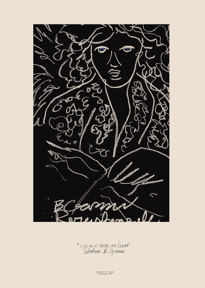 Woman With A Book by By Garmi