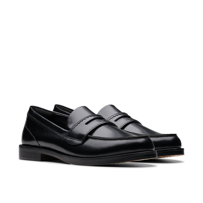 Womens Straven Edge Black Leather