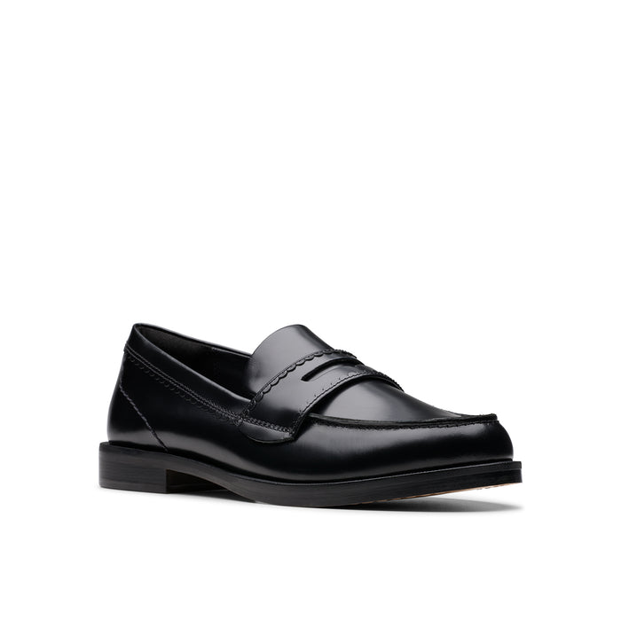 Womens Straven Edge Black Leather