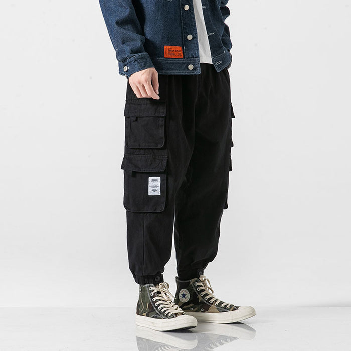 Workwear Men's Japanese Casual Tapered Military Pants