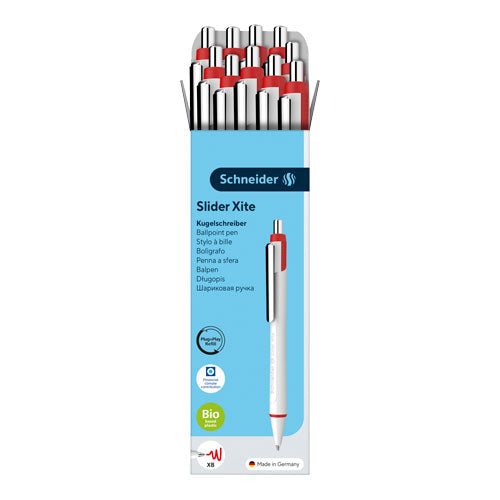 Xite Ballpoint Pen XB, Box of 10#ink-color_red