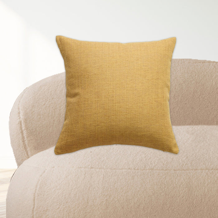 Yellow Linen Cushion Cover